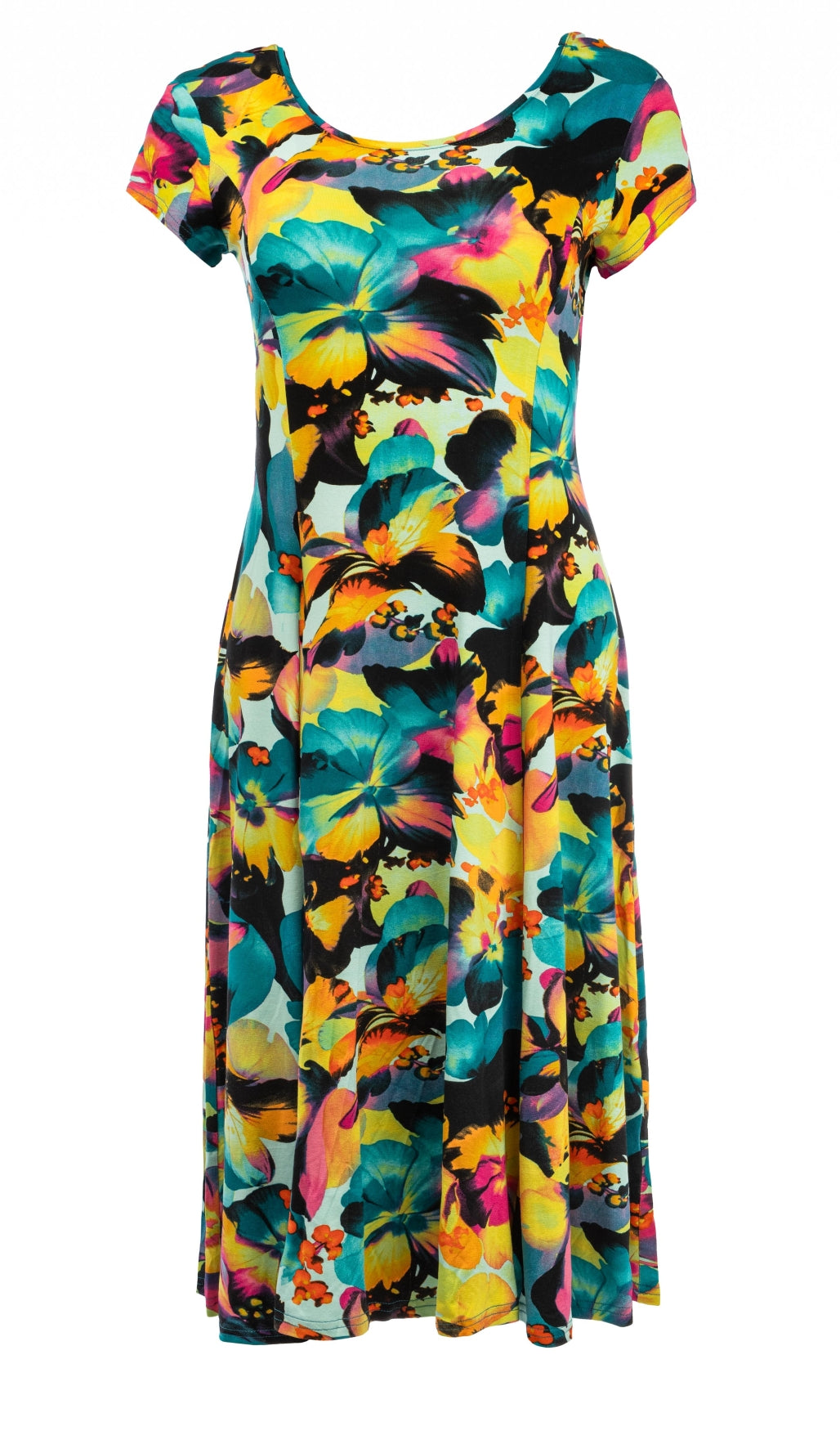 Evy Long SS Colored High Summer  Flower Tricot | Colored