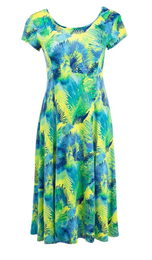 Evy Long SS Lime Peacock Tricot | Lime