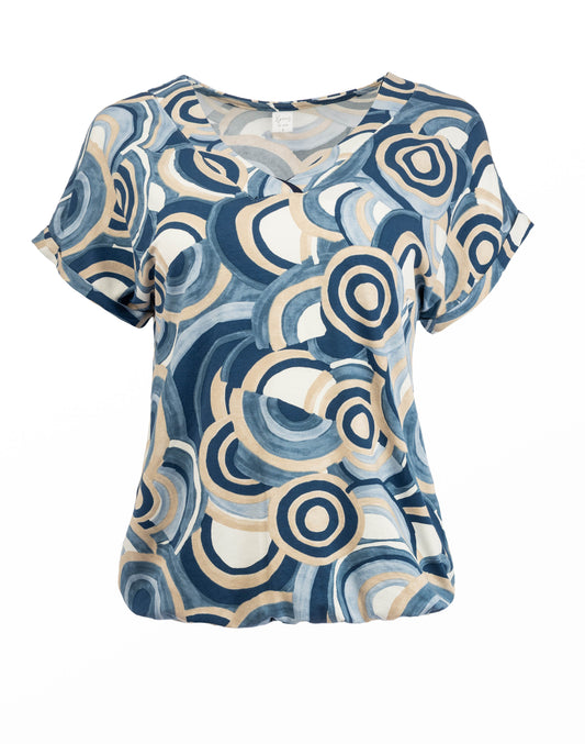 Noxan Denim Circles Tricot | Denim