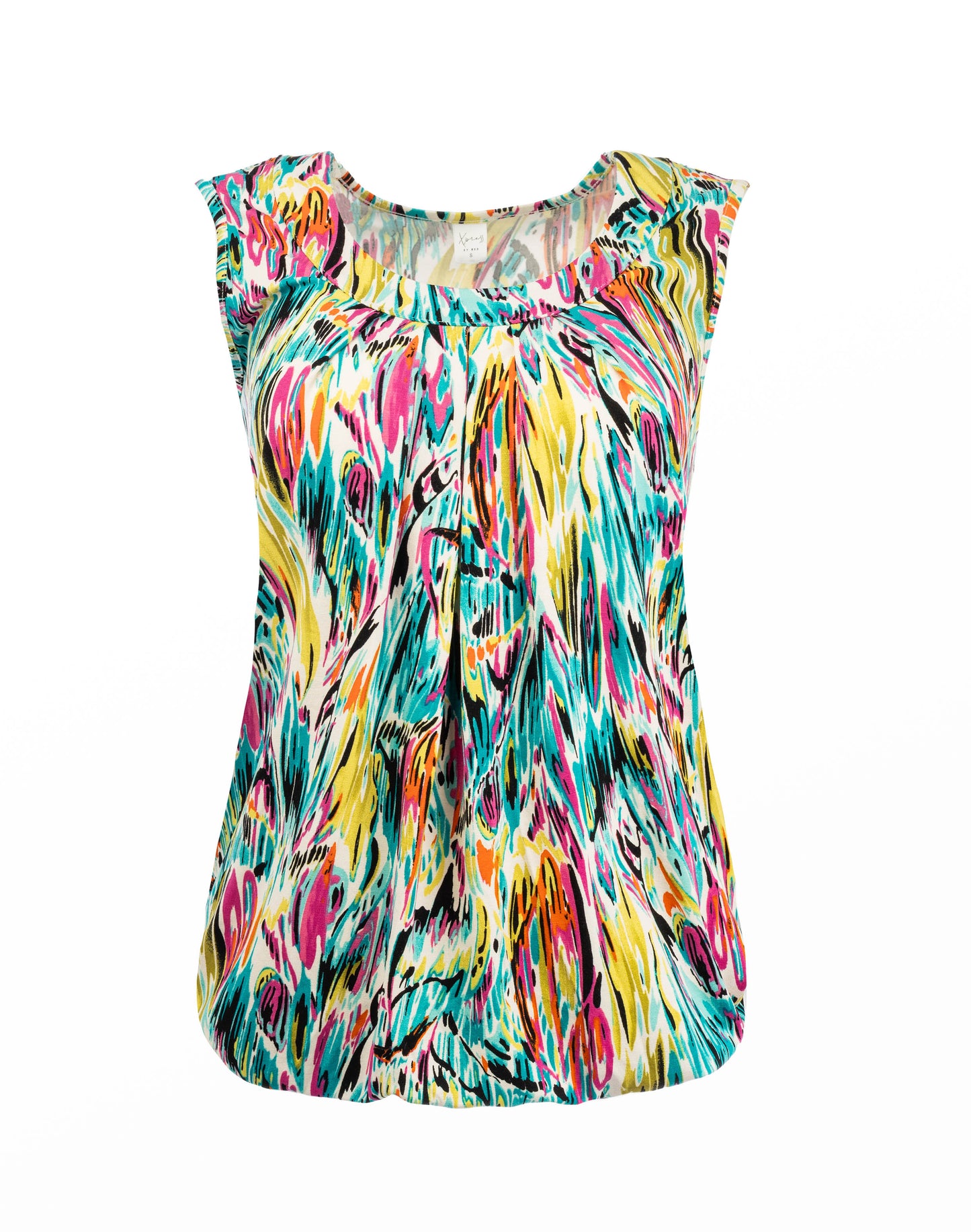 Dafne SL Colored Abstract Stripes Tricot | Colored