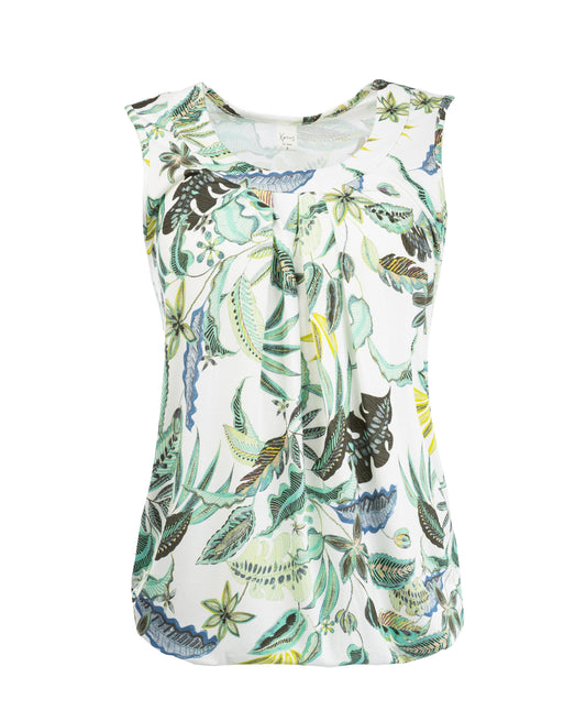 Dafne SL Green Flower Field Tricot | Green