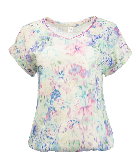 Nox PW SS Lilac Watery Flowers Woven | Lilac