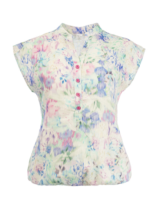 Lucie SL Lilac Watery Flowers Woven | Lilac