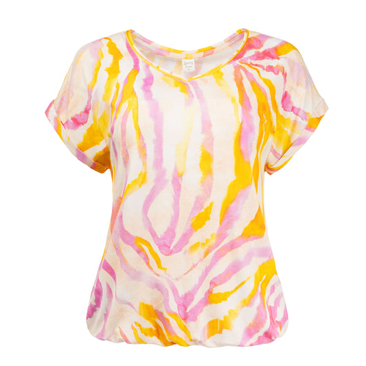 Nox P SS Orange Colorful Zebra Tricot | Orange