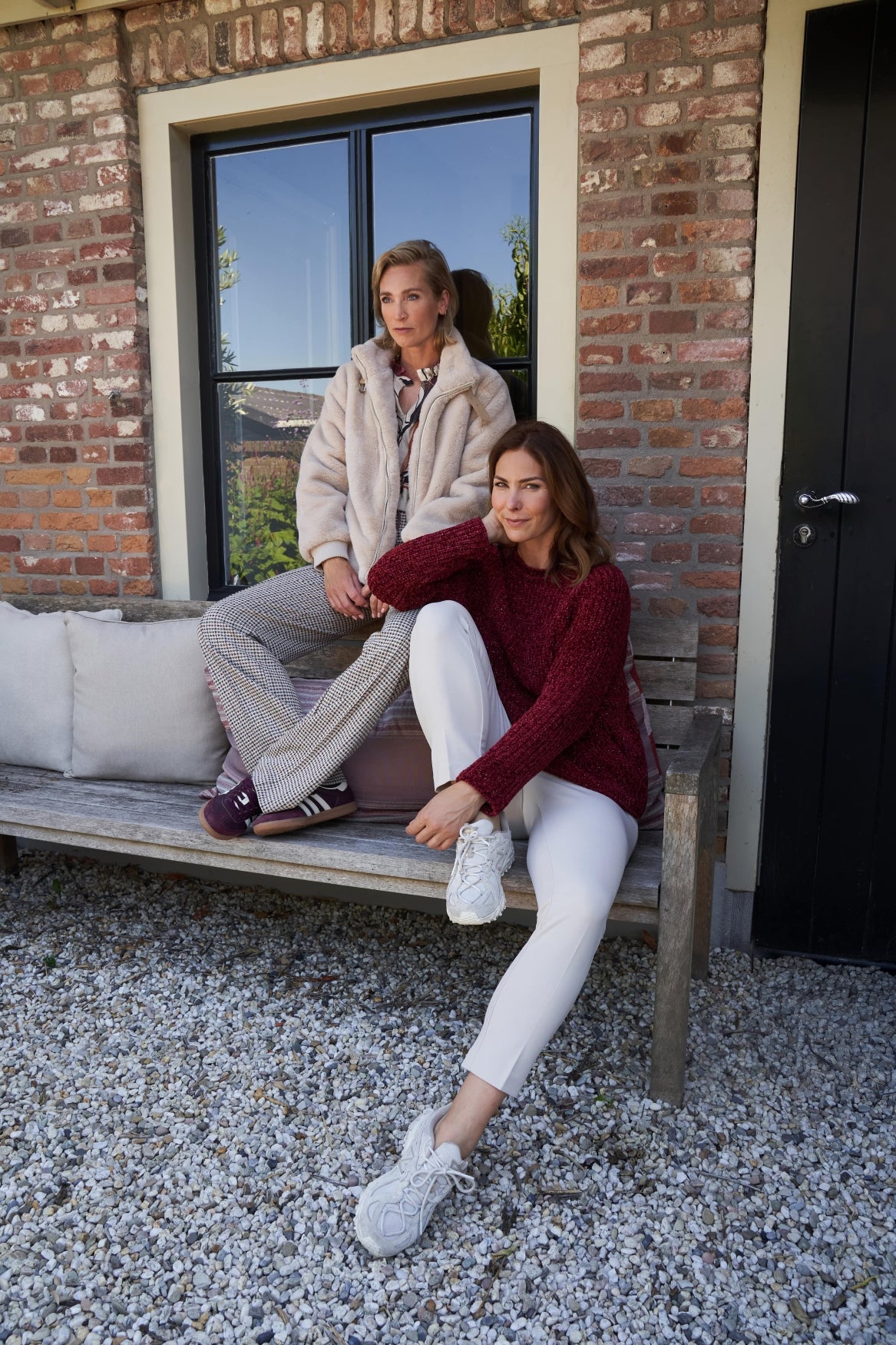 Otterly LS-RML Heavy Lurex Chenille Knit | Rhubarb Red