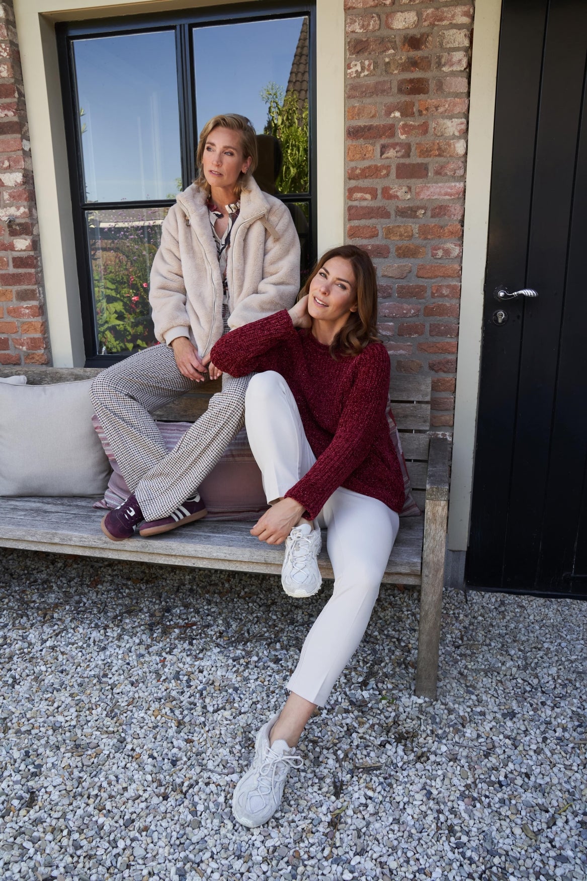 Otterly LS-RML Heavy Lurex Chenille Knit | Rhubarb Red