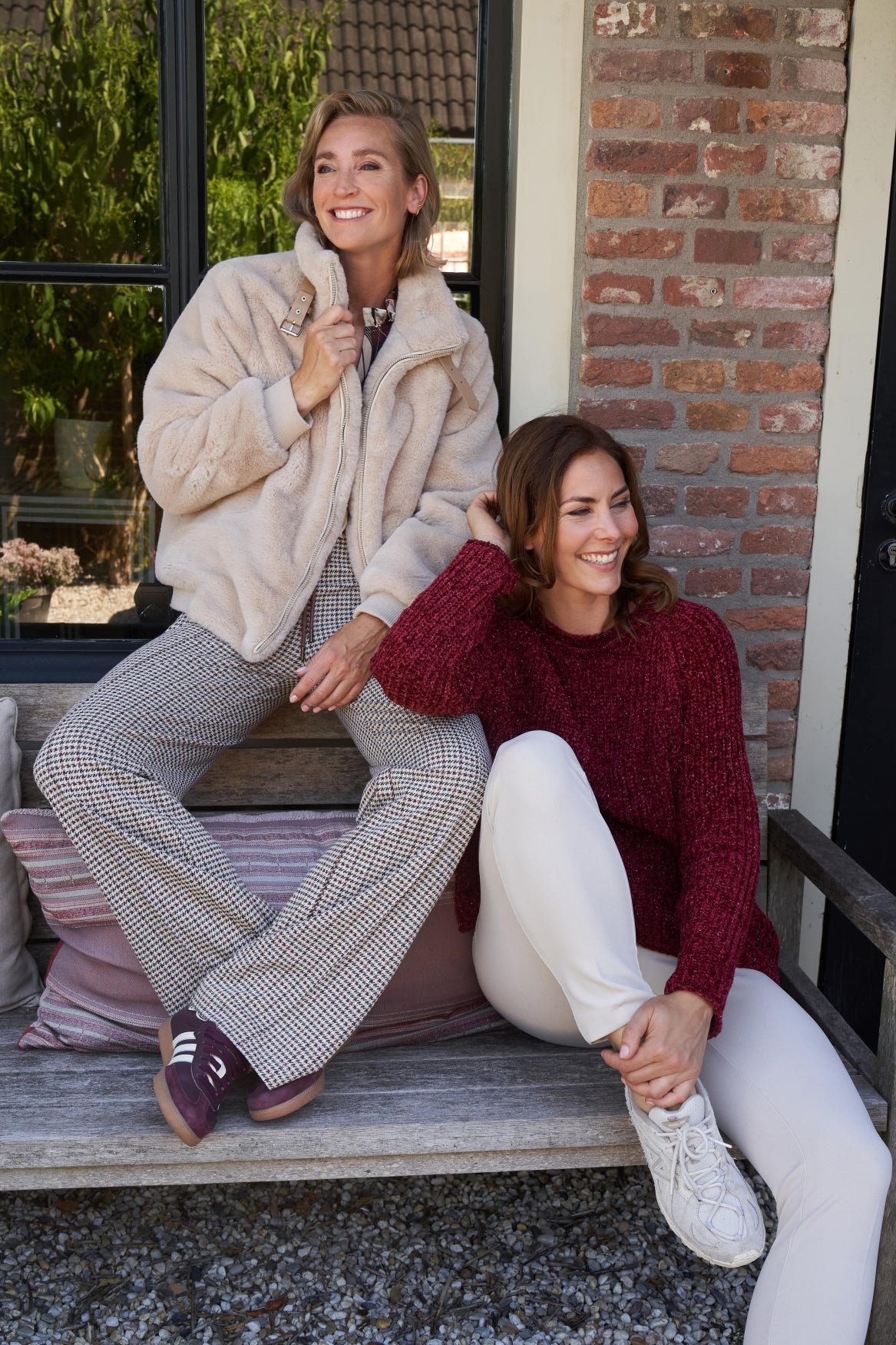 Otterly LS-RML Heavy Lurex Chenille Knit | Rhubarb Red