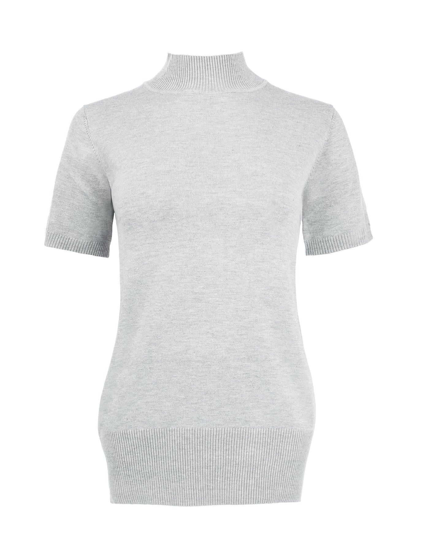 Mayra 1/2 SS-RMB Brei | Light Grey Melange