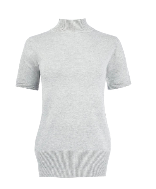 Mayra 1/2 SS-RMB Brei | Light Grey Melange