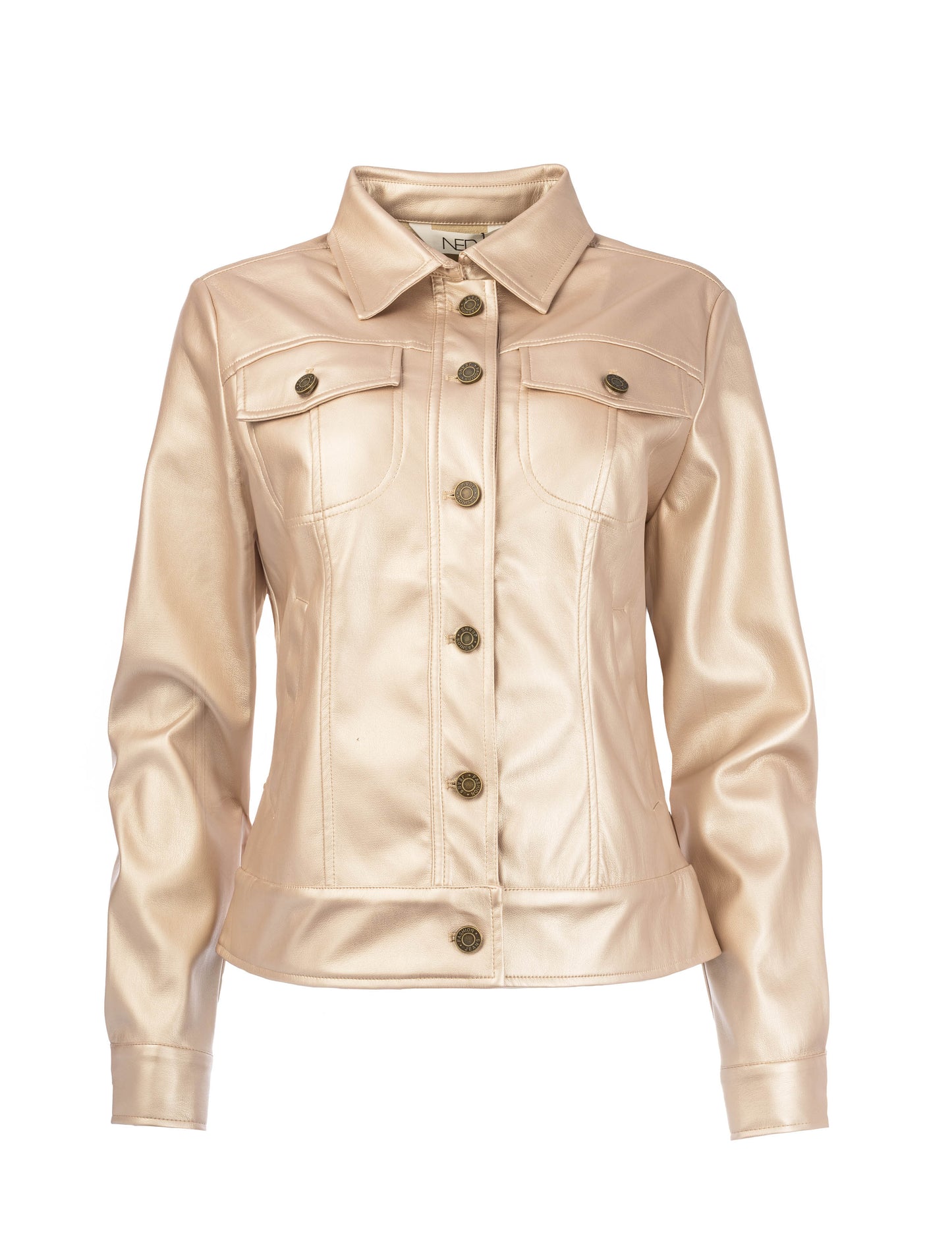 Fares-PU LS-RMJ Vegan Leather | Champagne