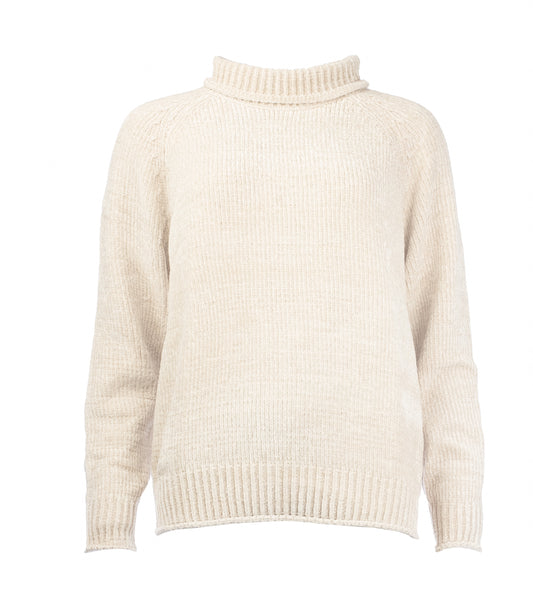 Chaniya LS Heavy Chenille Knit | Ecru