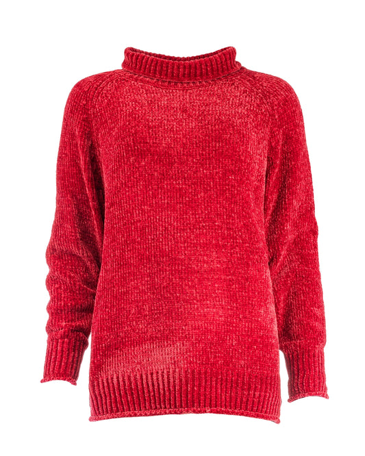 Chaniya LS Heavy Chenille Knit | Burgundy