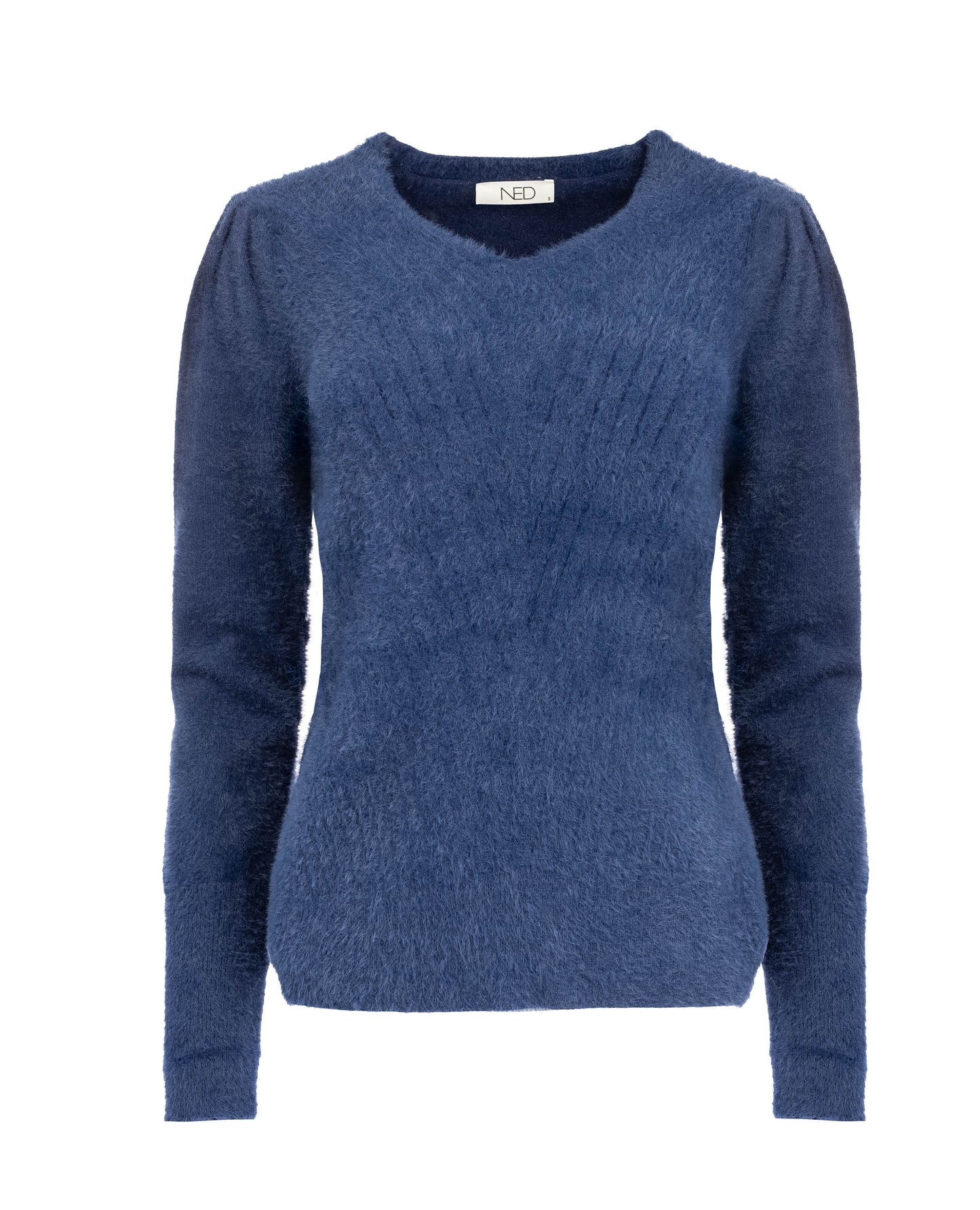 Belins LS-RMJ Furry Knit | Medival Blue