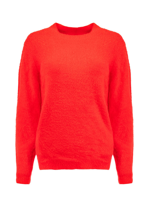 Fresa LS-RMJ Furry Knit | Red