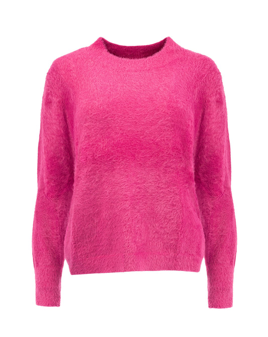 Fresa LS-RMJ Furry Knit | Fuchsia Red