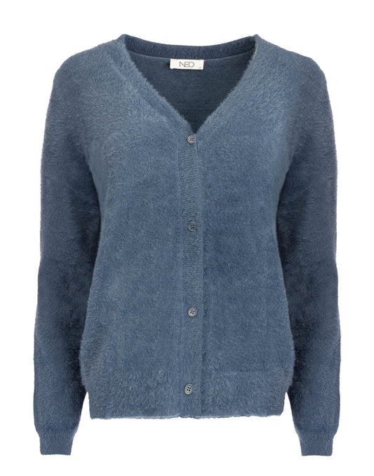 Fury Plain LS-RMJ Furry Knit | Nightshadow Blue