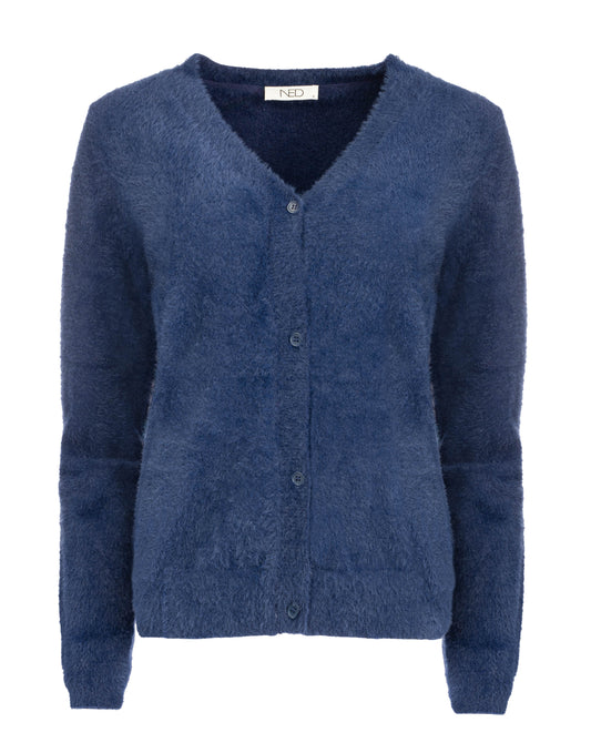 Fury Plain LS-RMJ Furry Knit | Medival Blue
