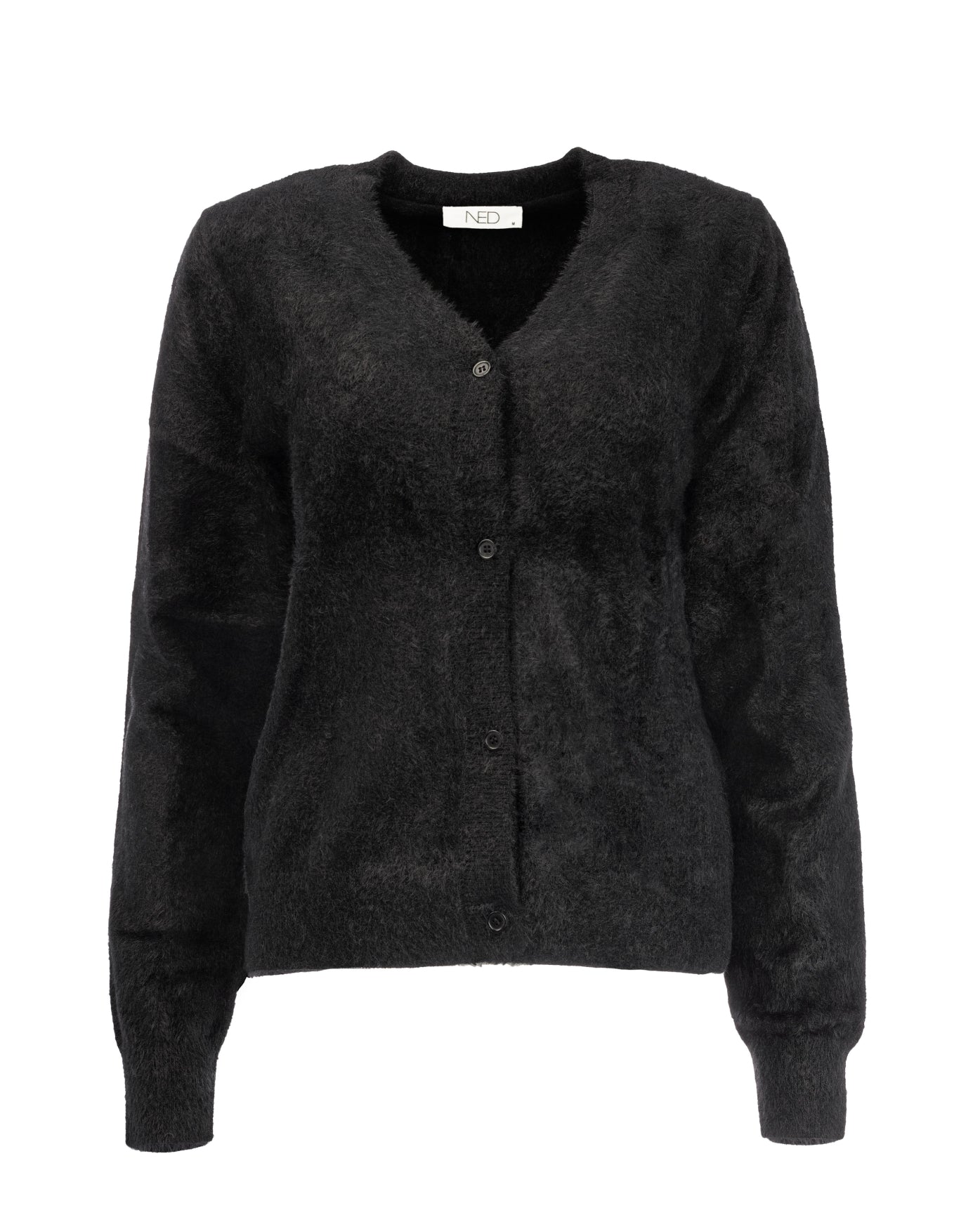 Fury Plain LS-RMJ Furry Knit | Black