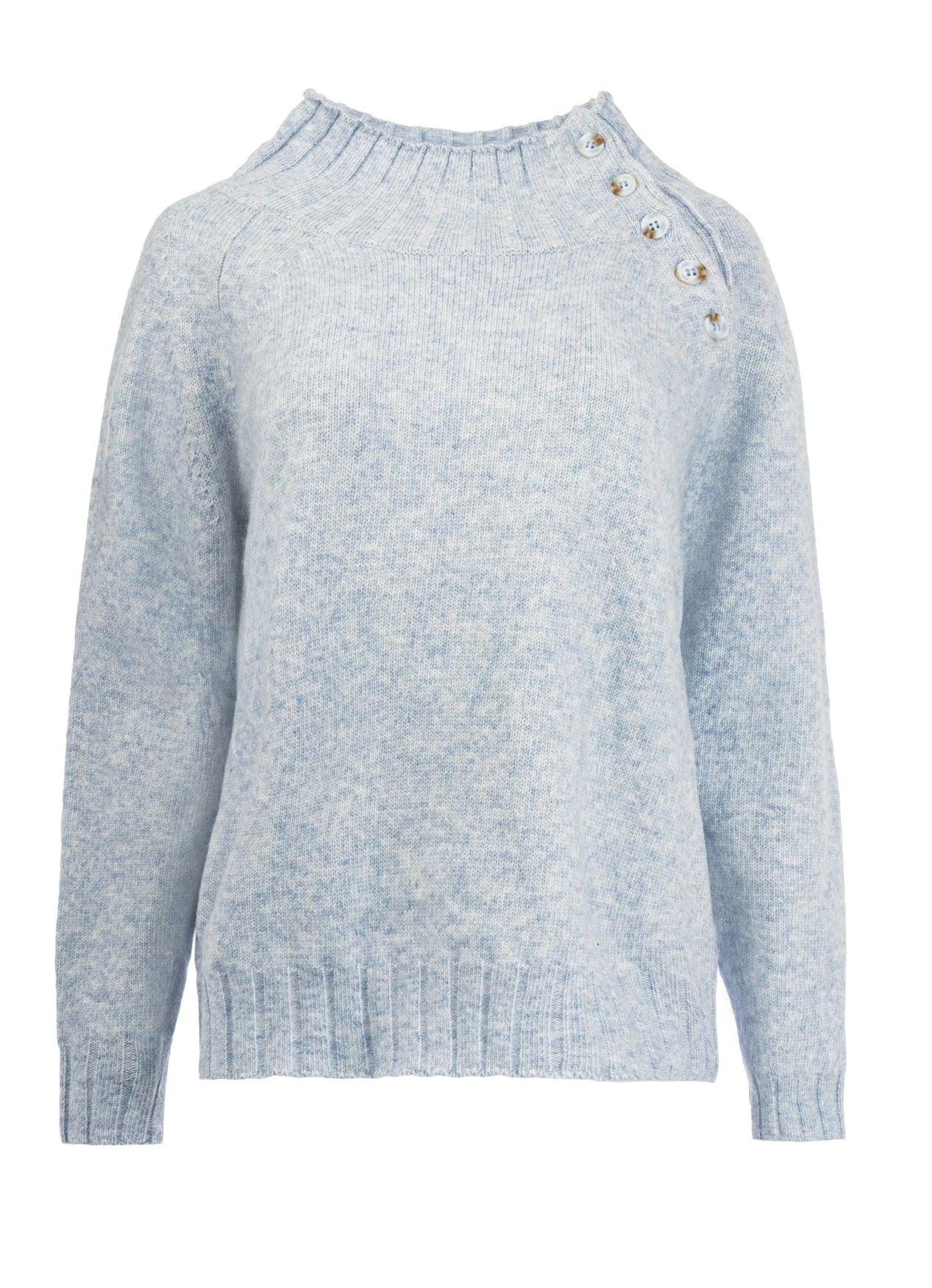 Wooler LS-RMJ Brei Melange | Light Blue Melange