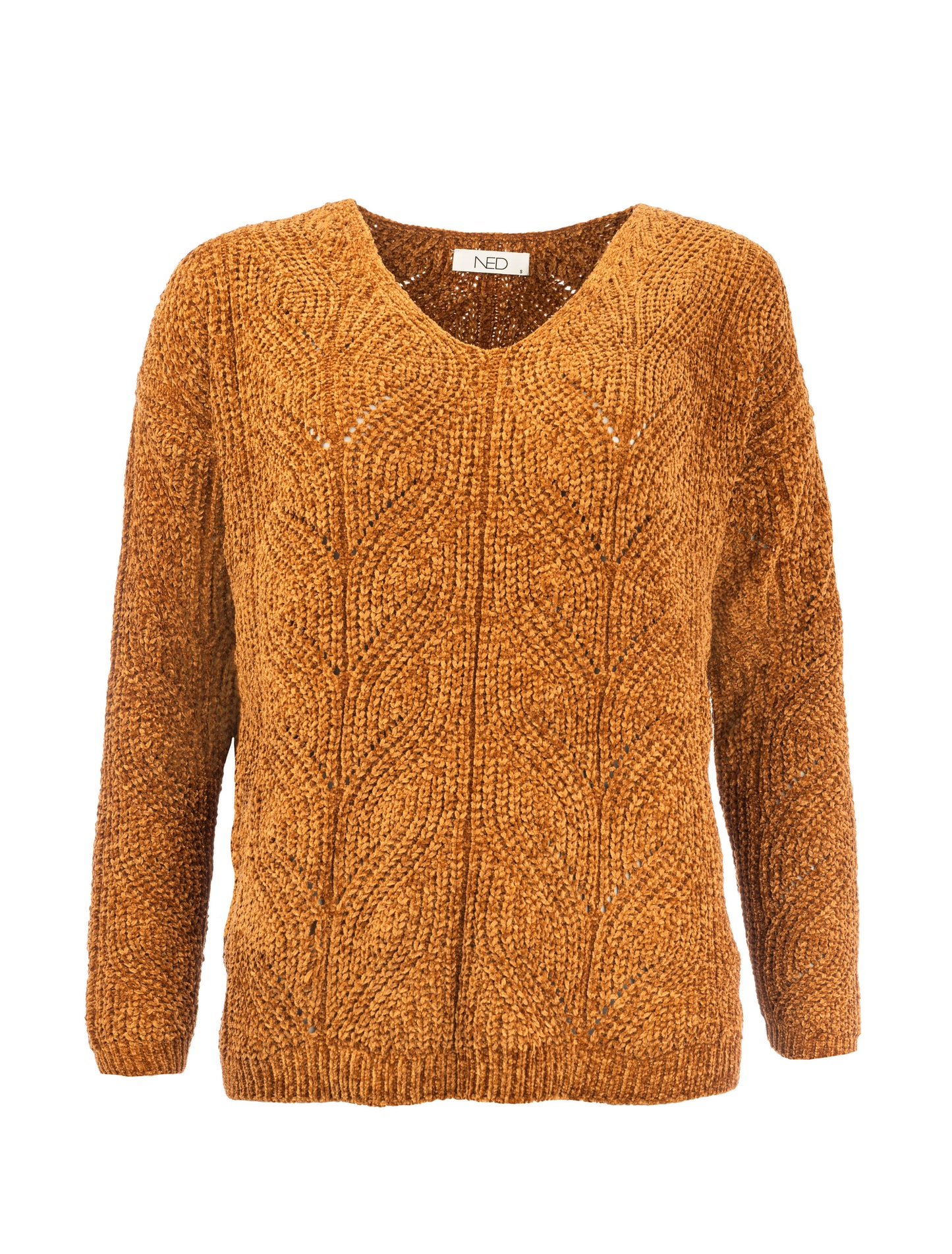 Olney LS-RML Heavy Chenille Knit | Lion Brown
