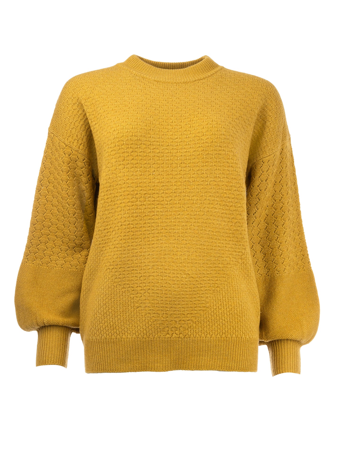 Newmills LS-RML Structure Knit | Amber Green