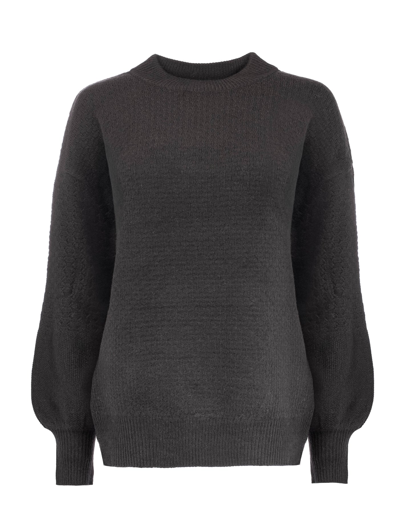 Newmills LS-RML Structure Knit | Black