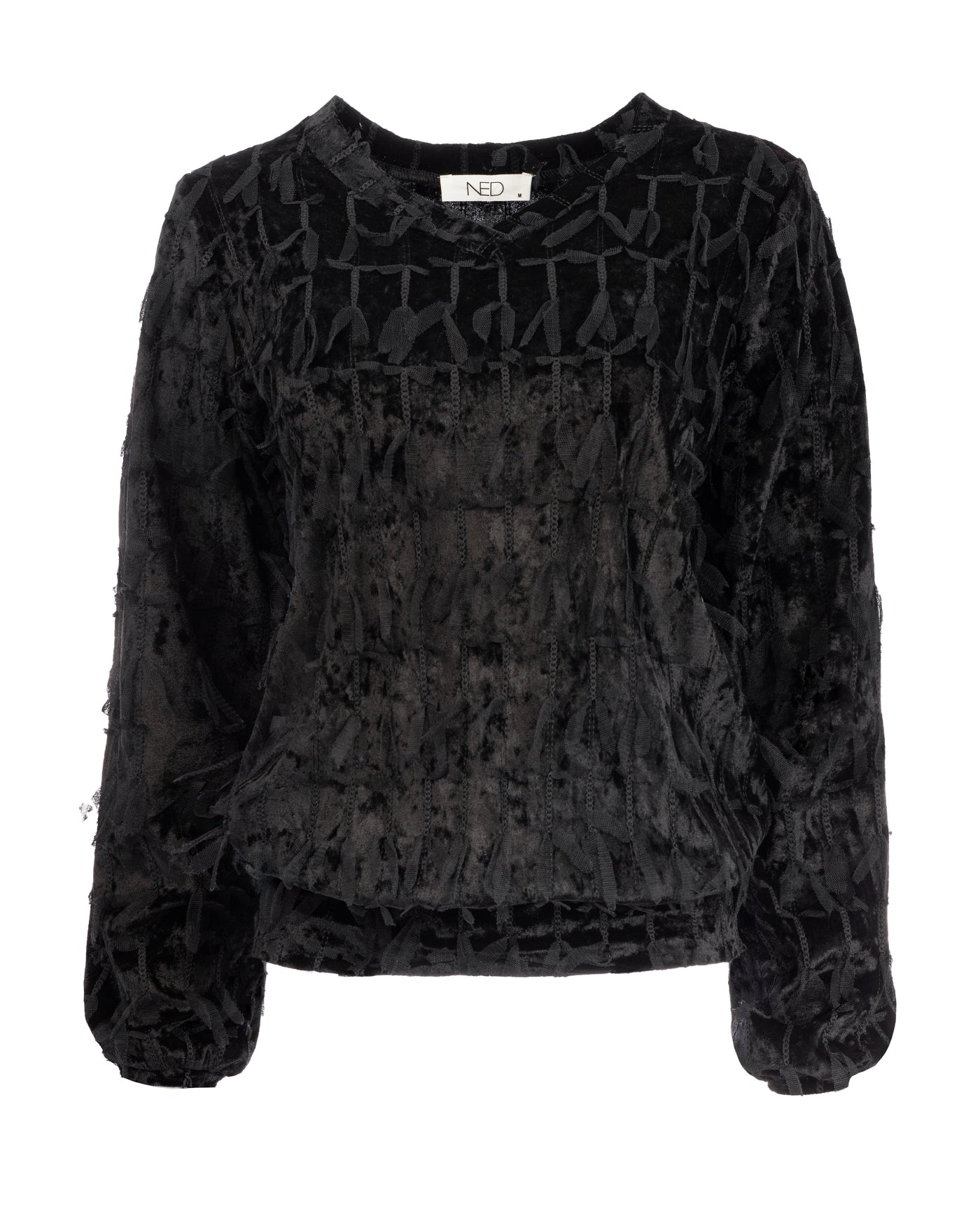 Veraya LS Velvet Feather | Black