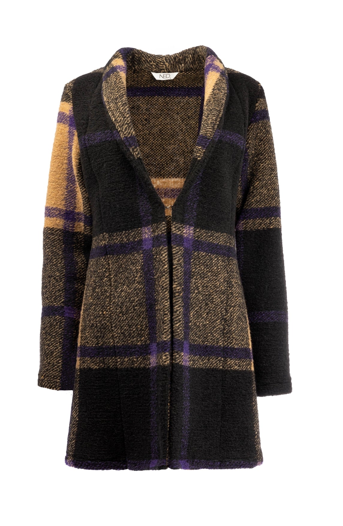 Celine Long LS Purple Sapphire Digital Design Heavy Knit | Purple Saphire