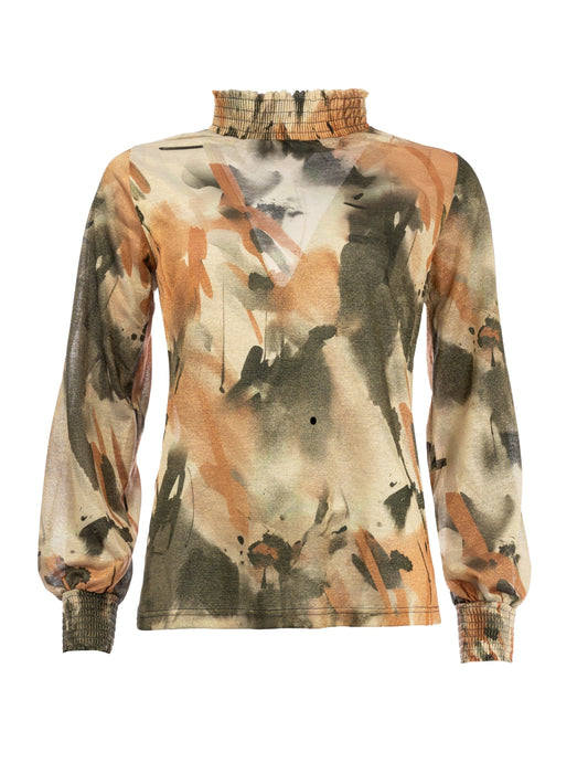 Smock LS TR Silver Lining Raw Rhythm Lurex Tricot Knit | Silver Lining