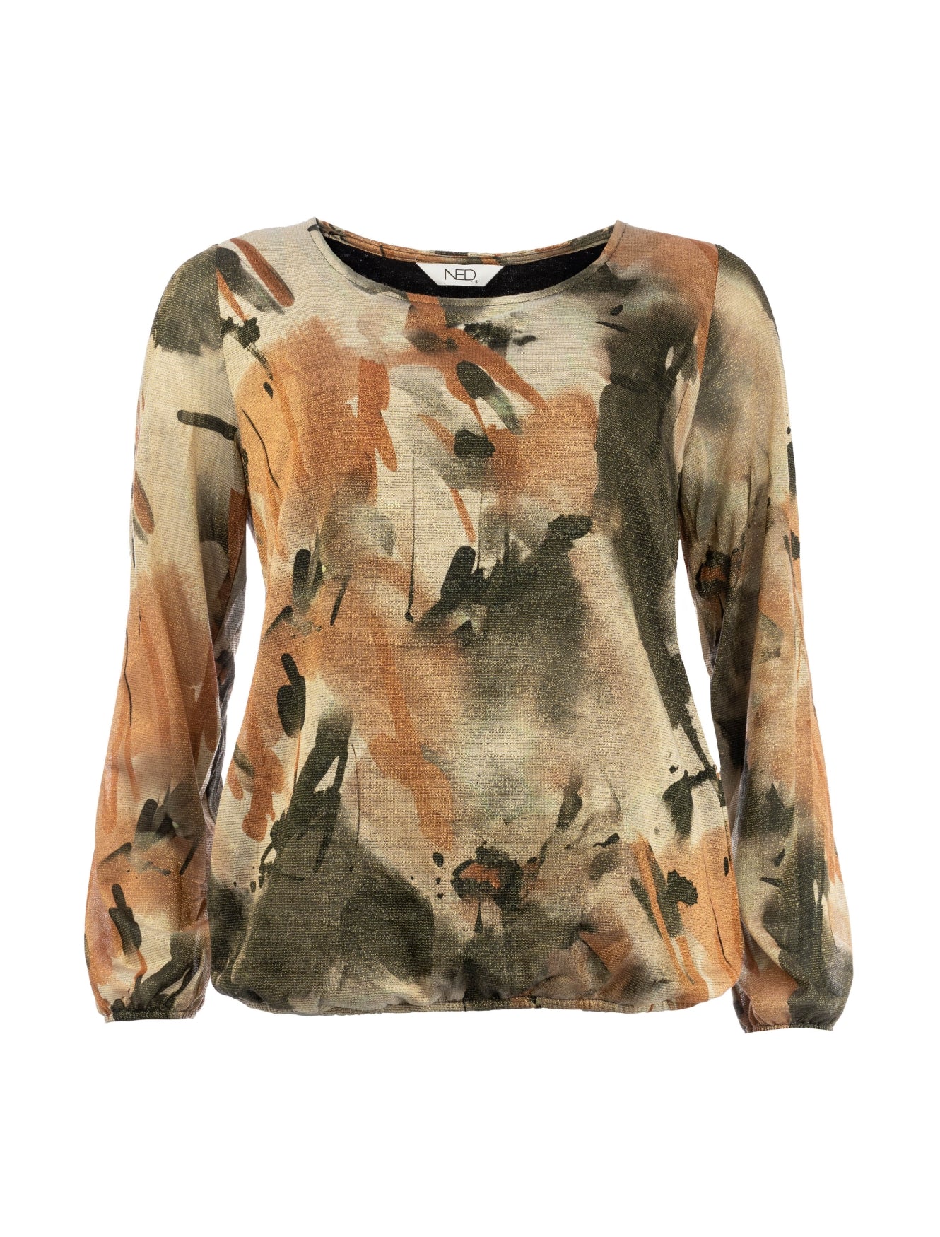 Alesias -E Plain LS Silver Lining Raw Rhythm Lurex Tricot Knit | Silver Lining