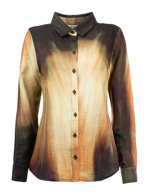 Myla LS Colored Shimmer Power Print Woven | Colored