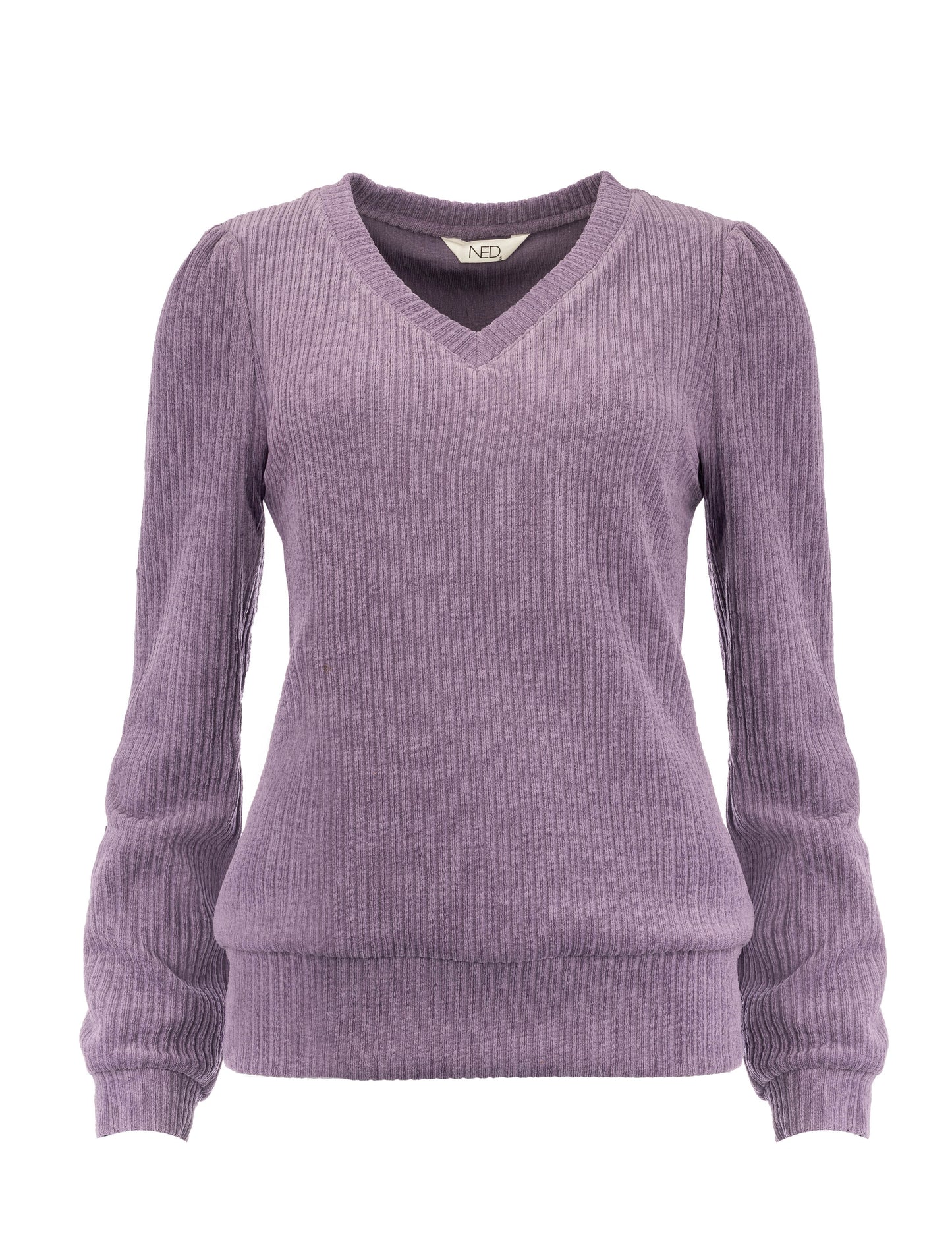 Veraya LS-RMJ Stretch Rib | Grape