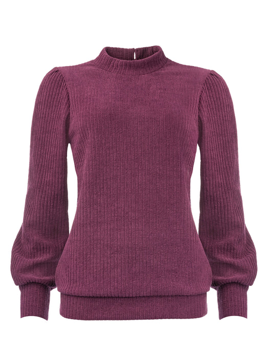 Aspatria LS-RMJ Stretch Rib | Pickled Purple