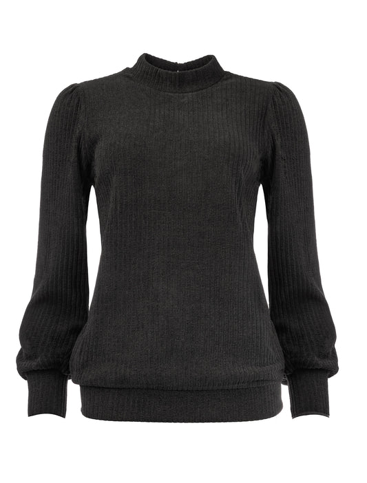 Aspatria LS-RMJ Stretch Rib | Black