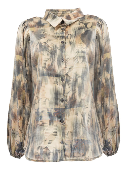 Mayliera LS Perfectly Pale Exclusive Design Shiny Polyester | Perfectly Pale