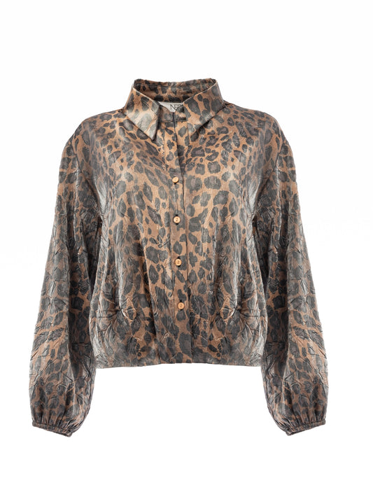 Lyme LS  Lion Brown Panther Deluxe Shiny Polyester | Lion Brown