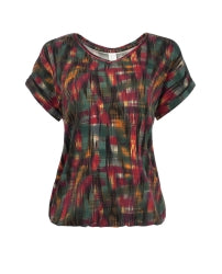 Top Nox P SS Bordeaux Graffical Animal Tricot | Bordeaux