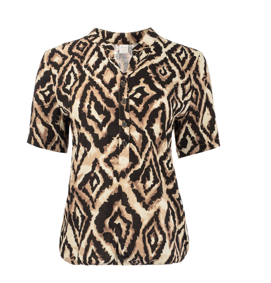 Lucie SS Sand Diagonals Woven | Sand