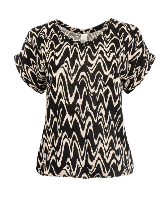 Nox PW SS Black Big Waves Woven | Black