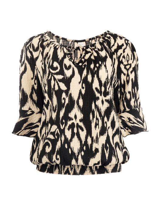 Rio SS Black Old Ikat | Black