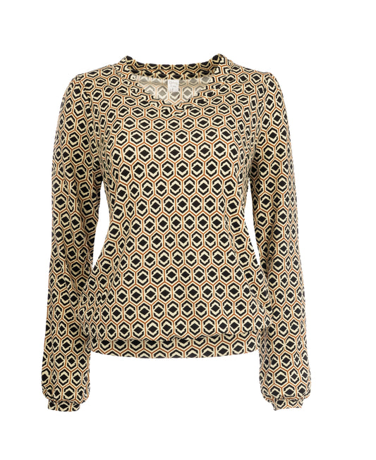 Veraya LS Black Retro Diamnds Tricot | Black