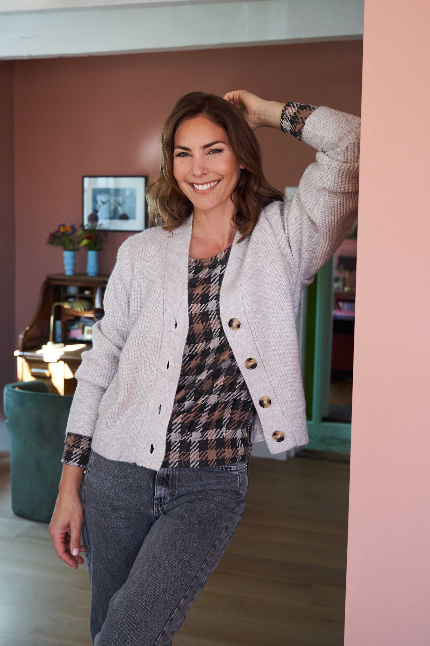 Cela Plain LS Amphora The New Vichy Tricot Knit | Amphora