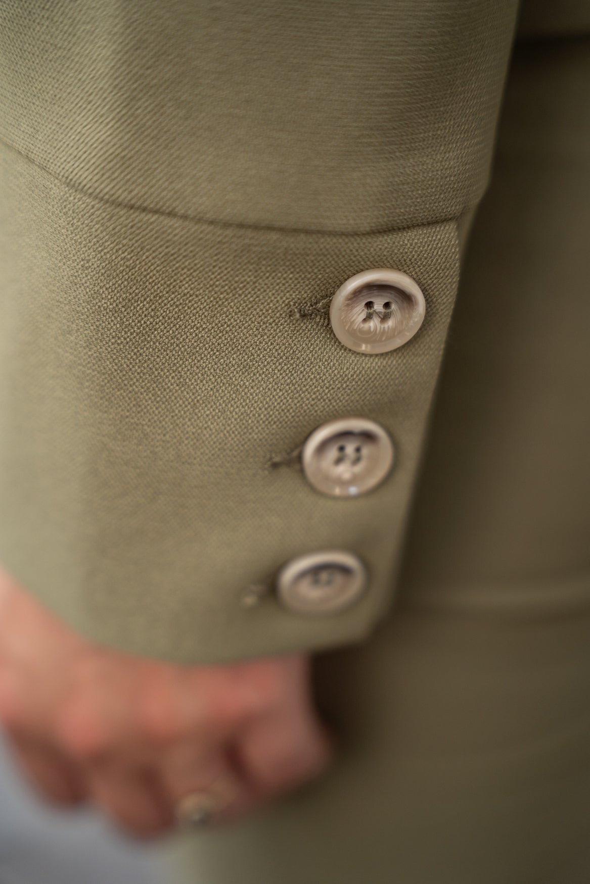 Blazer Manja V Soft Textured | Dusky Green