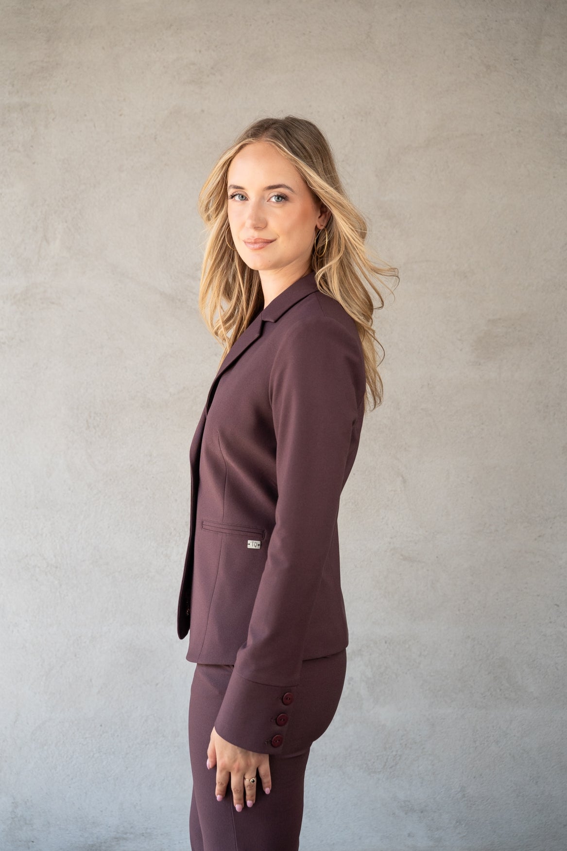 Blazer Manja V Soft Textured | Fudge