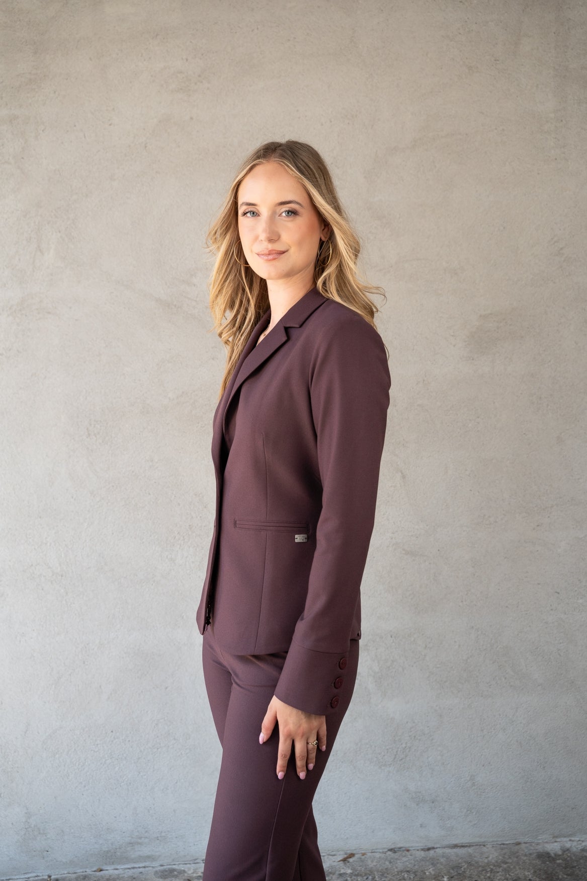 Blazer Manja V Soft Textured | Fudge