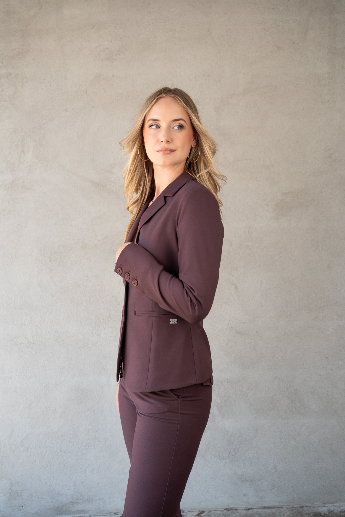 Blazer Manja V Soft Textured | Fudge