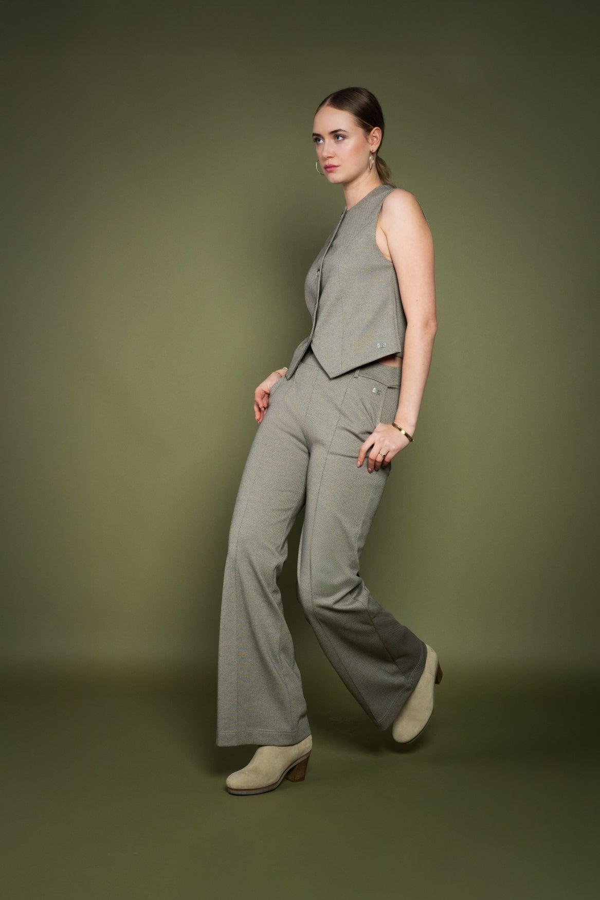 Pantalon Alex  Punta Twill | Beige - Grey