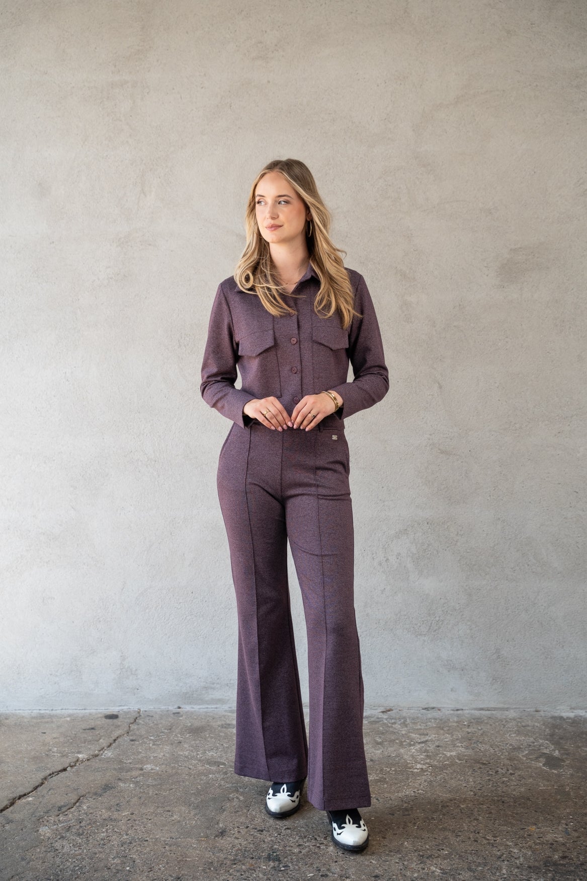 Pantalon Alex  Melee | Bordeaux