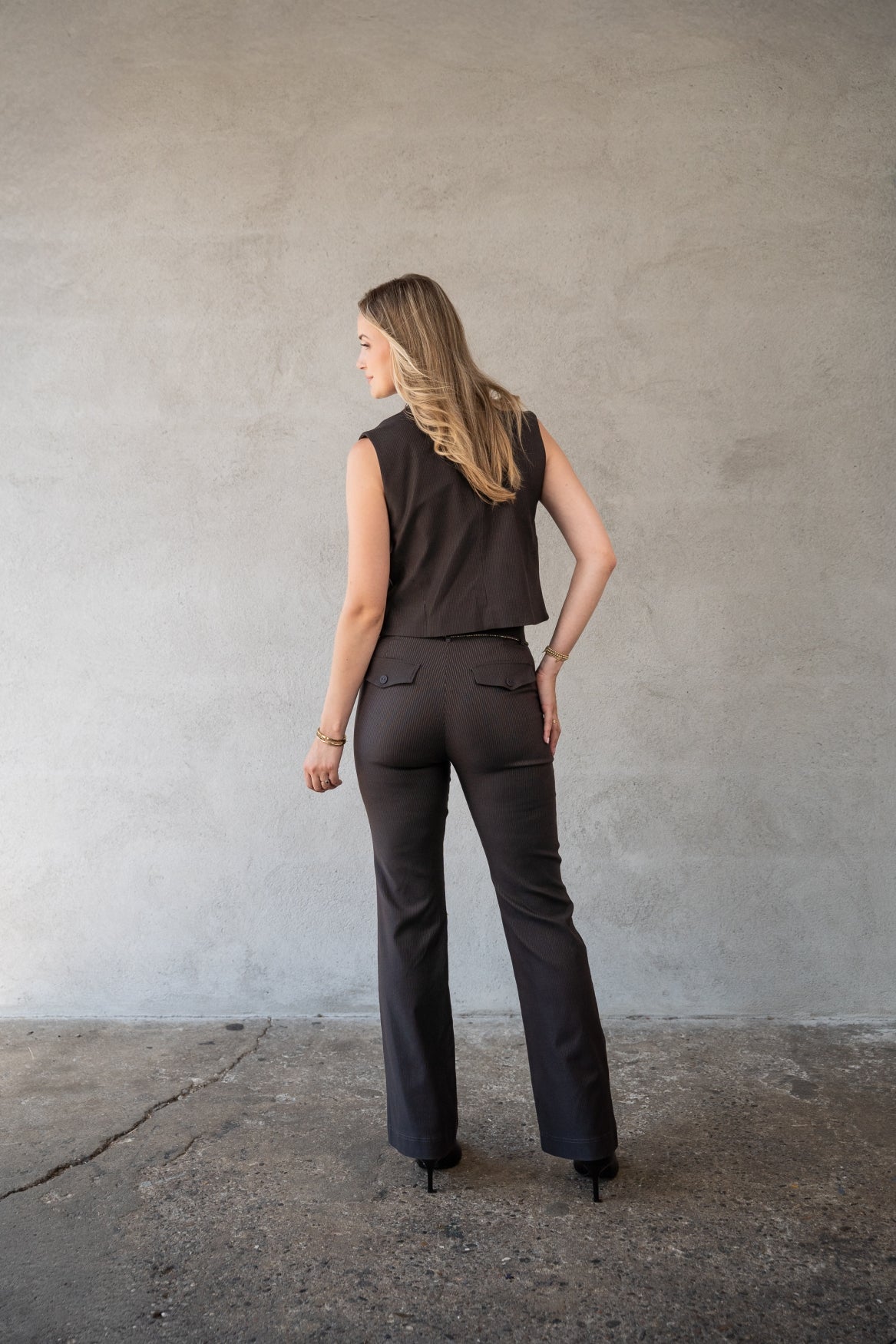 Pantalon Romee Small Pinstripe | After Dark