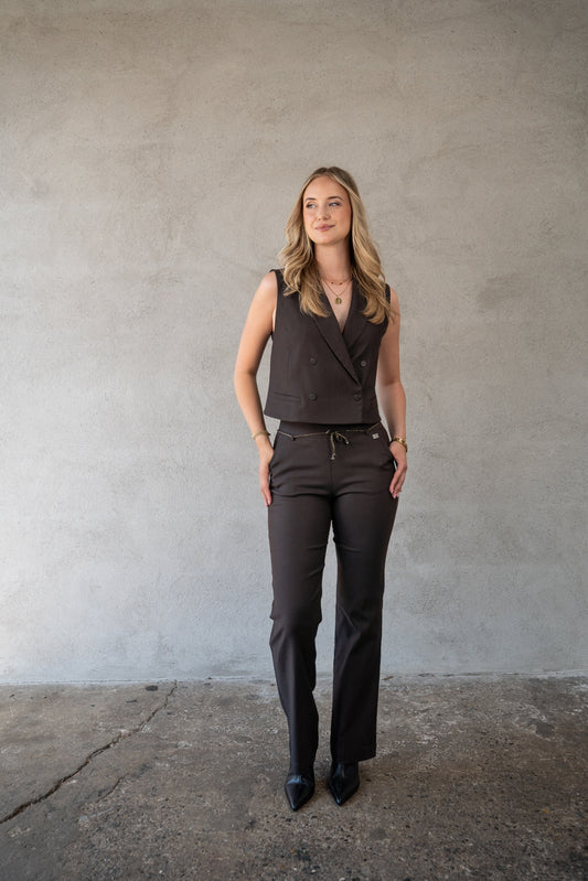 Pantalon Romee Small Pinstripe | After Dark